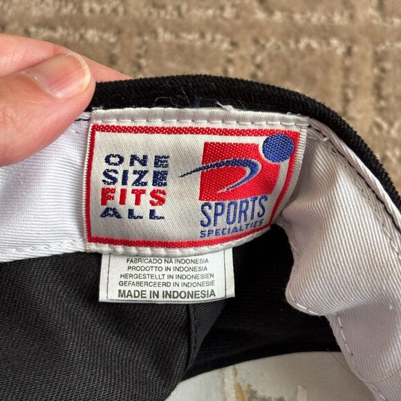 Vintage Sports Specialties Detroit Red Wings Hat Cap Snap Back Black Champions - Picture 5 of 6